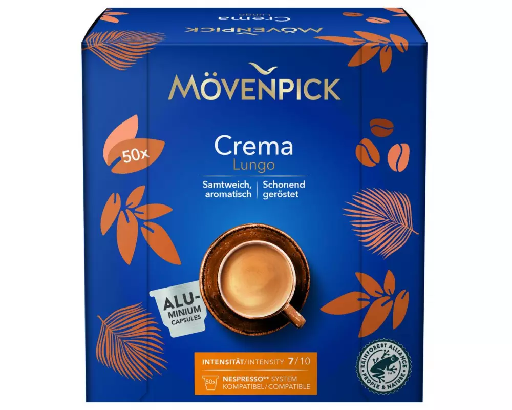 Mövenpick Kaffeekapseln Lungo Crema 50 Stück