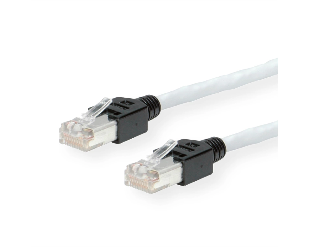 KERPEN Patchkabel Cat.5e (Class D) SF/U, MegaLine D1-20, gekreuzt, grau, 1 m