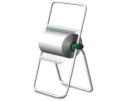 BULKYSOFT Bodenständer 48x46x90cm 26285 f Reinigungsrollen, weiss