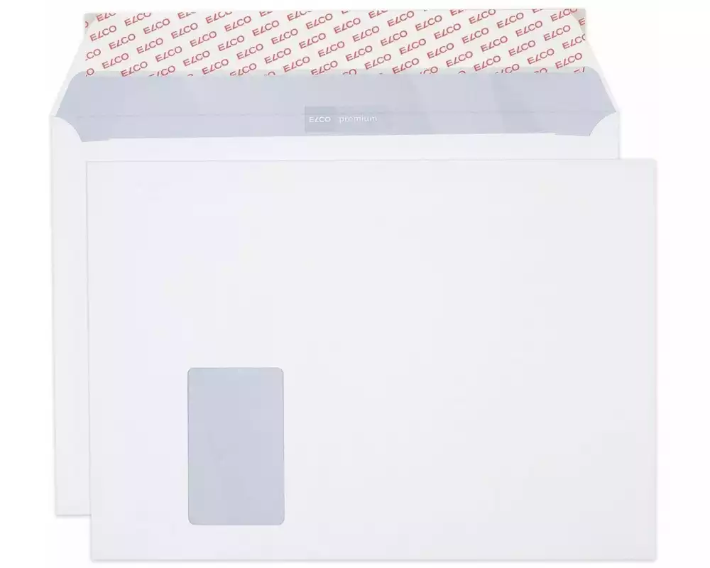 ELCO Couvert Office Box C4 mit Fenster links, 50 Stück