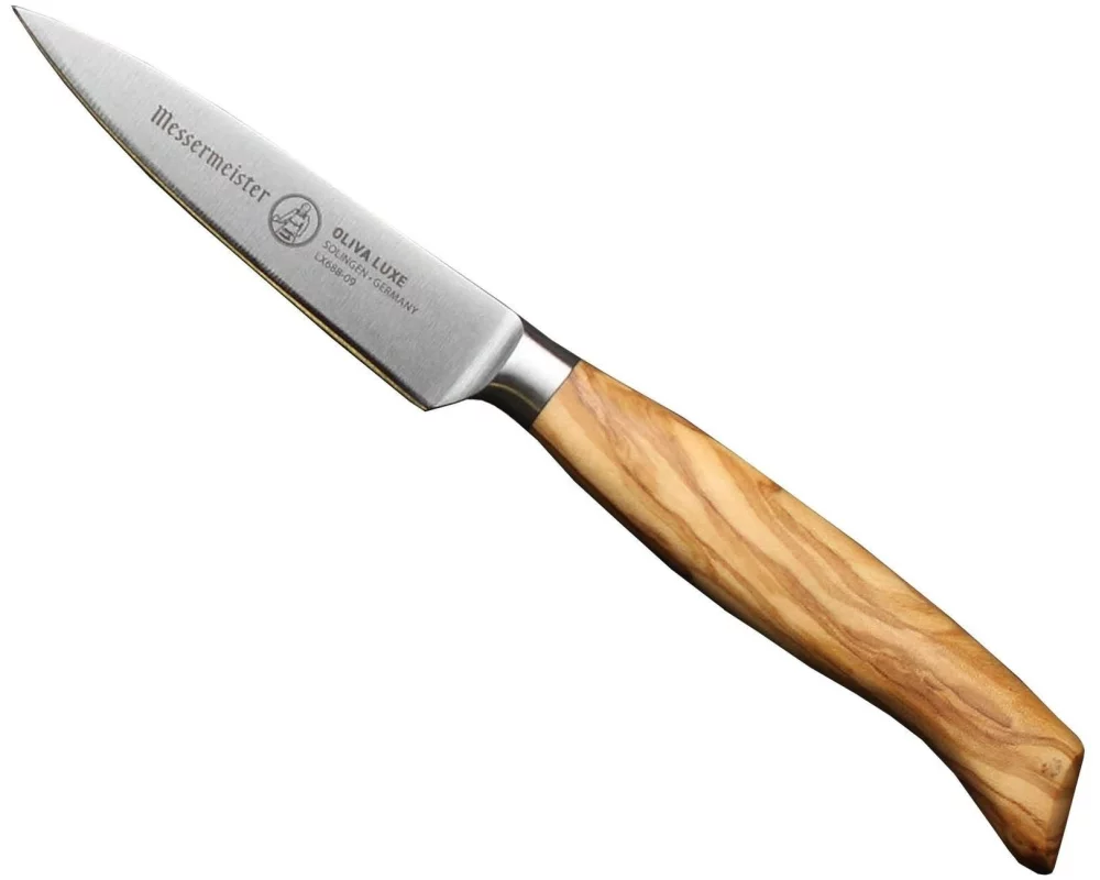 Messermeister Allzweckmesser Oliva Luxe 9 cm, Nature/Silber