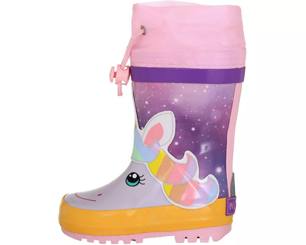 Playshoes Gummistiefel Einhorn Gr. 25, Mehrfarbig/Rosa
