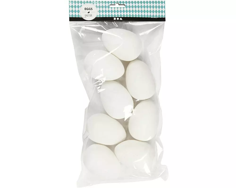 Creativ Company Ostereier 1 Stück, Weiss