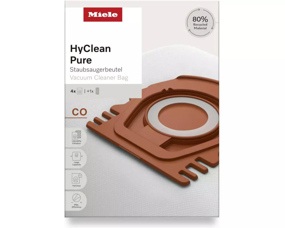 Miele Staubsaugerbeutel HyClean Pure CO 4 Stück