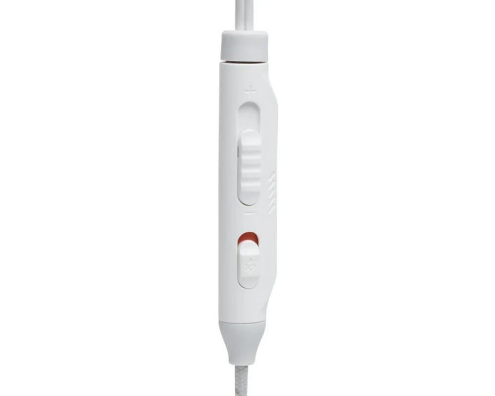 JBL Quantum 50C In-Ear Gaming-Kopfhörer mit USB-C-Adapter Weiss