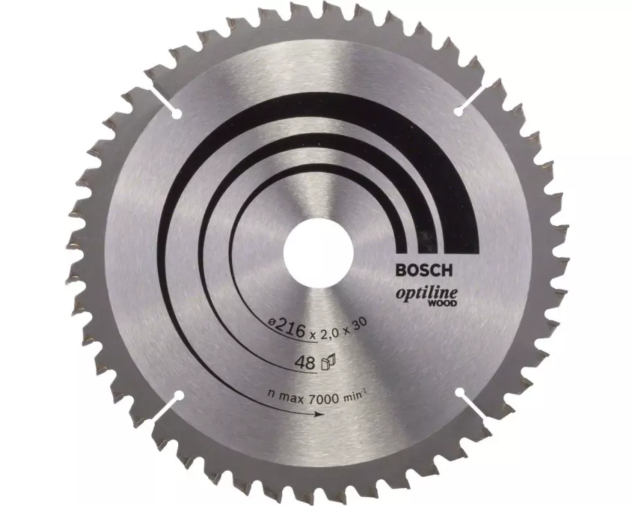 Bosch Professional Kreissägeblatt Optiline Wood Ø 216, 48 Zähne