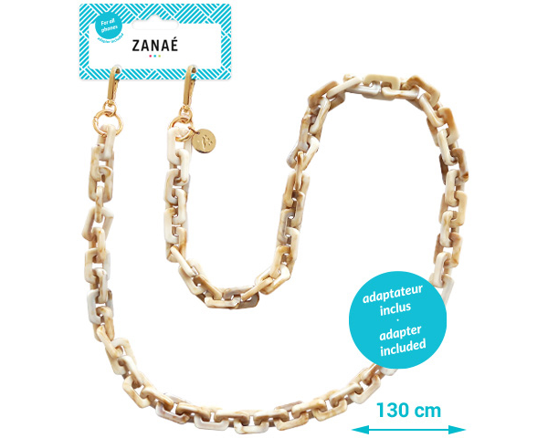 ZANAÉ Phone Necklace Vanilla Cream 18320 Cosy Capuccino beige