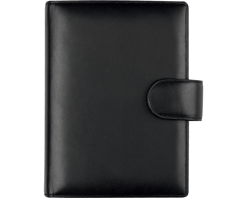 SUCCES Agenda Senior Ringbuch Nappa 84546102U schwarz 13x17.8cm