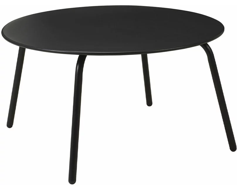FS-STAR Gartentisch rund Ø70 x 40 cm schwarz