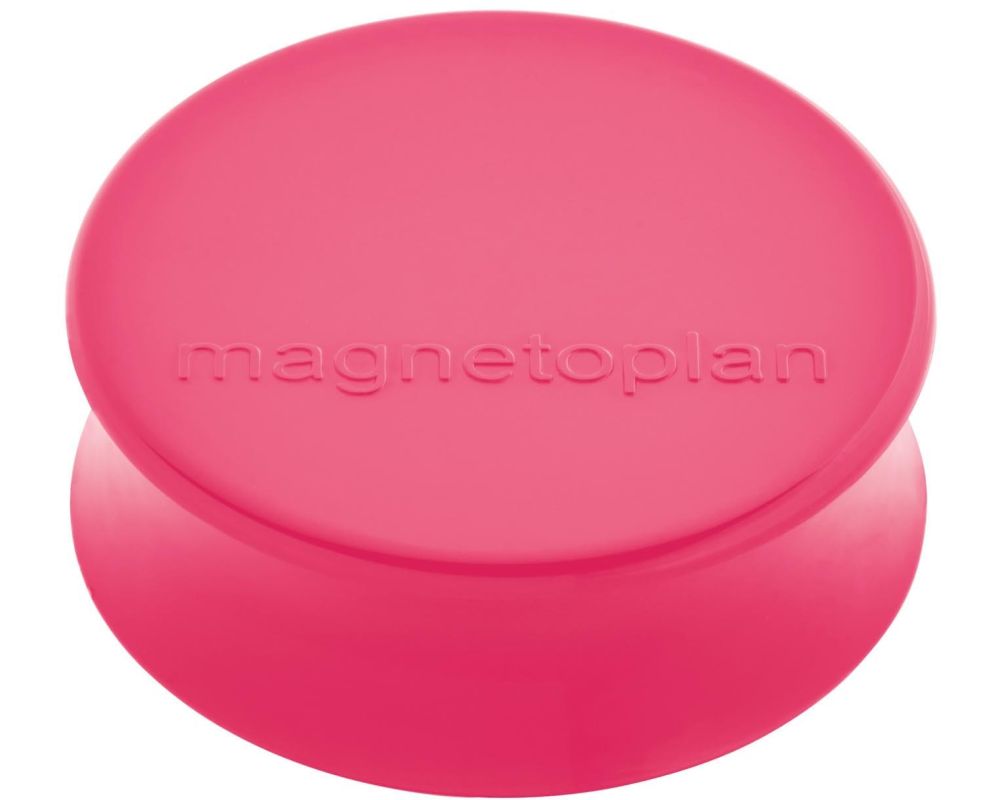 MAGNETOPLAN Magnet Ergo Large 10Stk. 1665018 pink 34x17.5mm