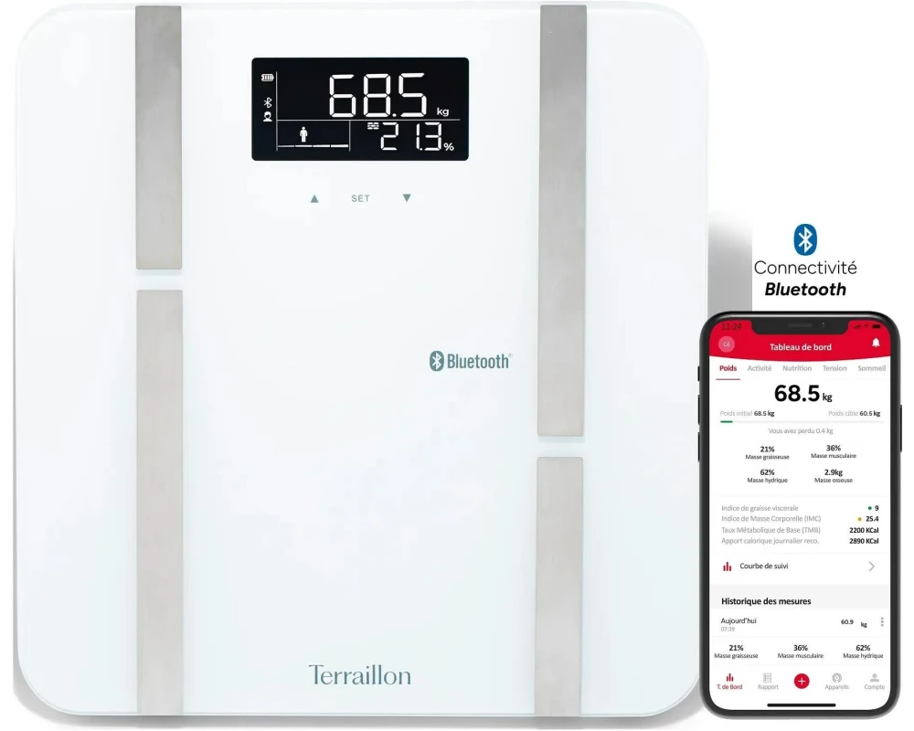 Terraillon X-Line Connect Weiss