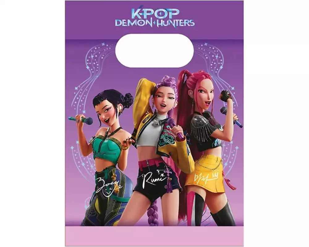 We fiesta Party Geschenktasche K-Pop Demon Violett/Mehrfarbig, 4 Stück