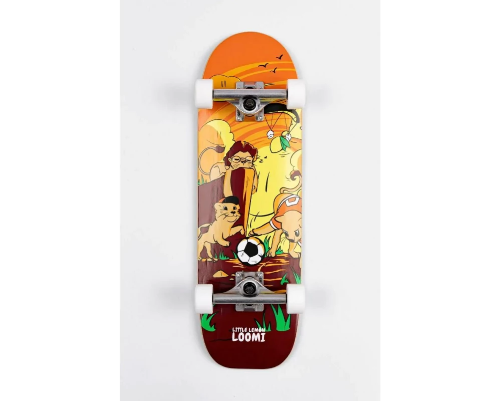 Loomi Boards Skateboard Light Corkgrip Lion 25.25"
