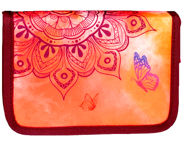 FUNKI Etui Mandala 6012.518 orange/dunkelrot 205x140x45mm