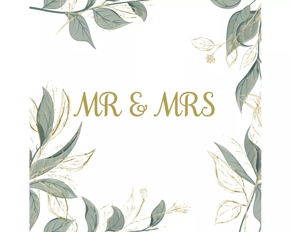 Paper + Design Papierservietten Mr & Mrs 33 cm x 33 cm, 16 Stück