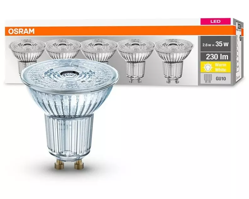 OSRAM Lampe Base, 36° 2.6W, GU10 Warmweiss (WW)