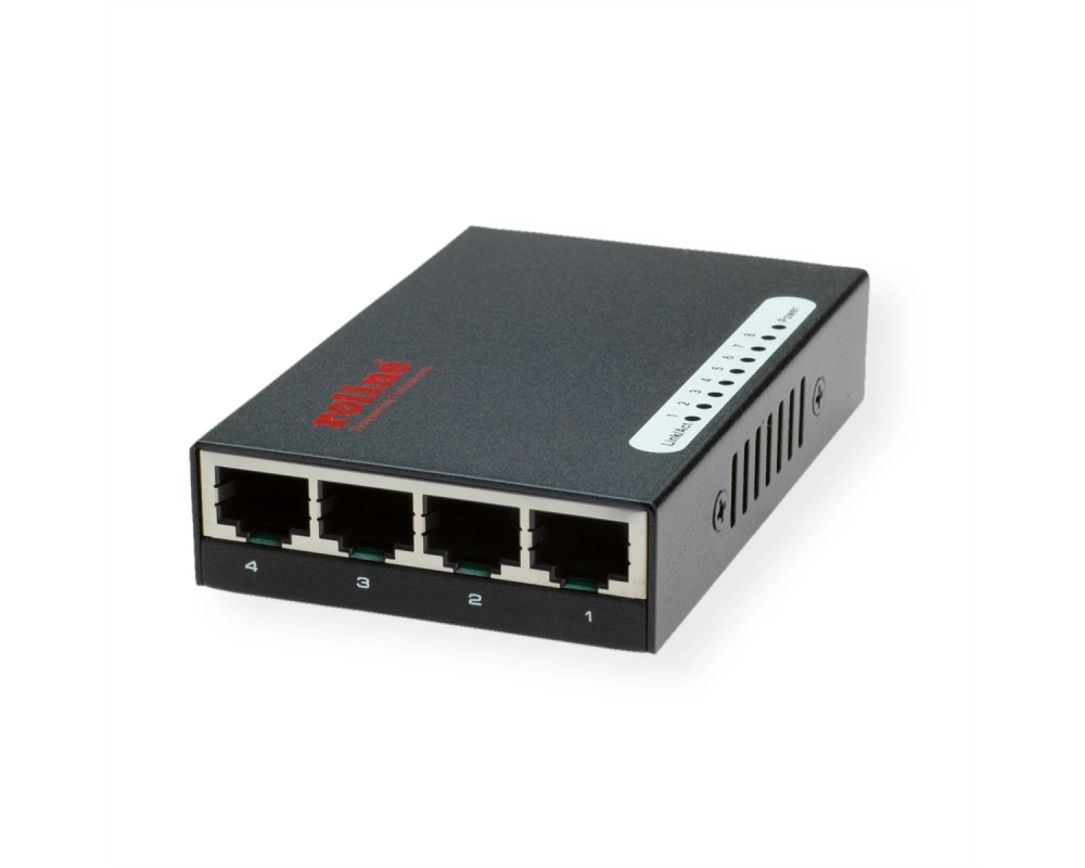 ROLINE Fast Ethernet Switch, Pocket, 8 Ports