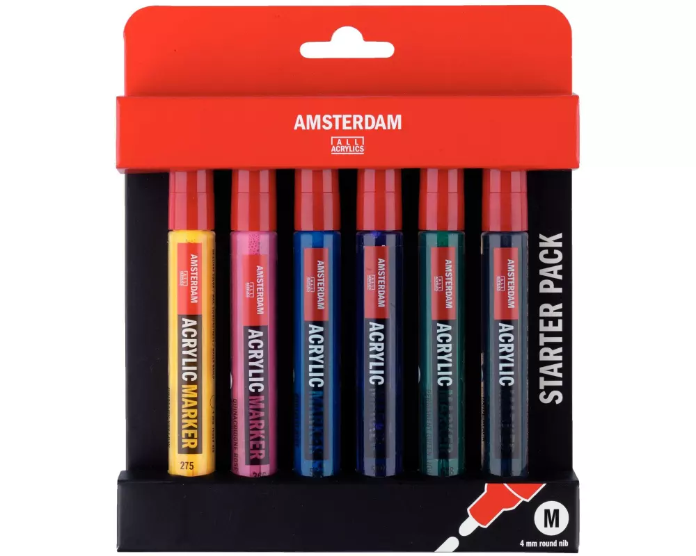 Amsterdam Acrylmarker Starter Set 6 Stück