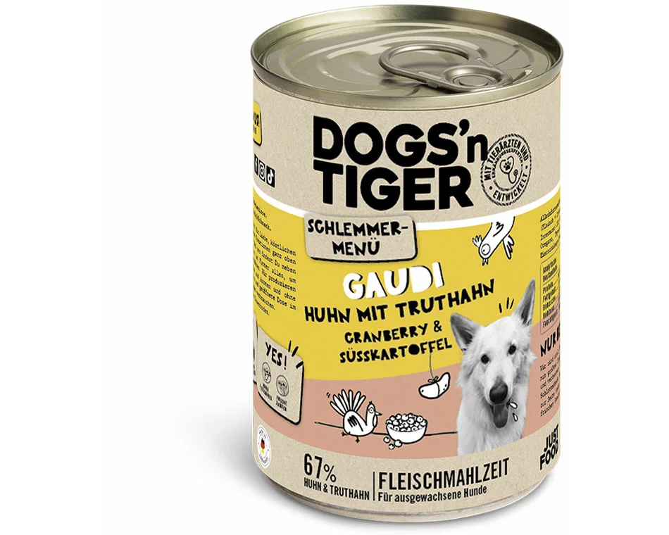 Dogs'n Tiger Schlemmermenü Hund Gaudi 400g
