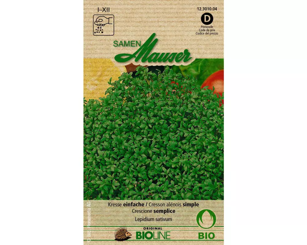 Samen Mauser Samen Bioline Kresse einfache