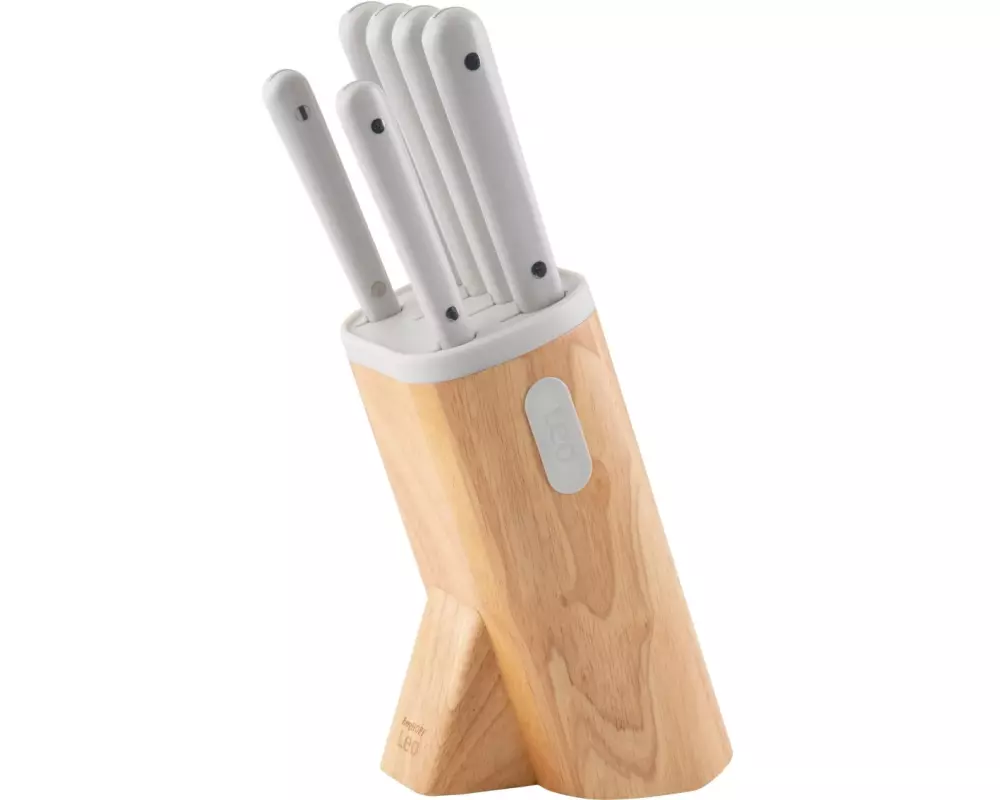 BergHOFF Messerblock-Set mit Messer Leo Spirit 7-teilig, Grau