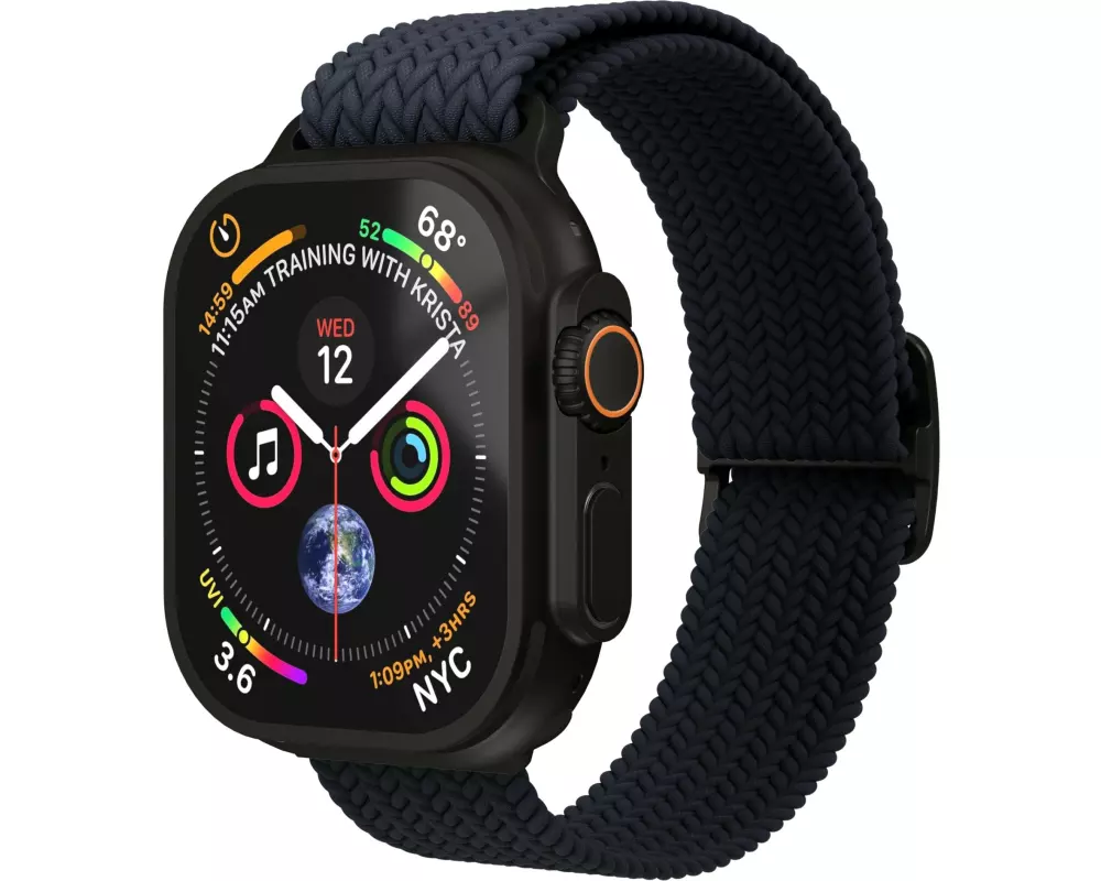Vonmählen Armband Woven Loop Apple Watch 44/45/46/49 mm Navy Black