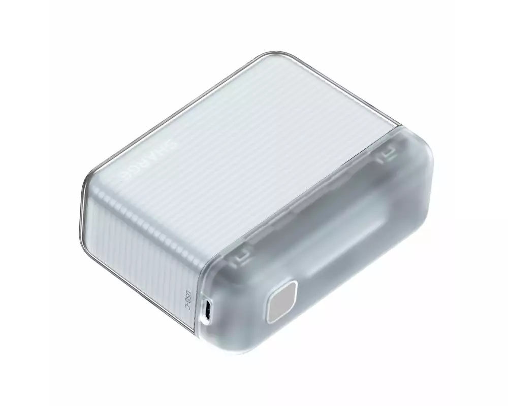 Sharge Powerbank Flow BLU, 10000 mAh, Weiss