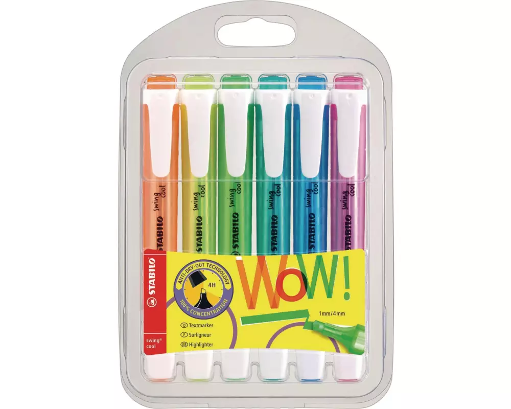 STABILO Textmarker Swing Cool 6 Stück