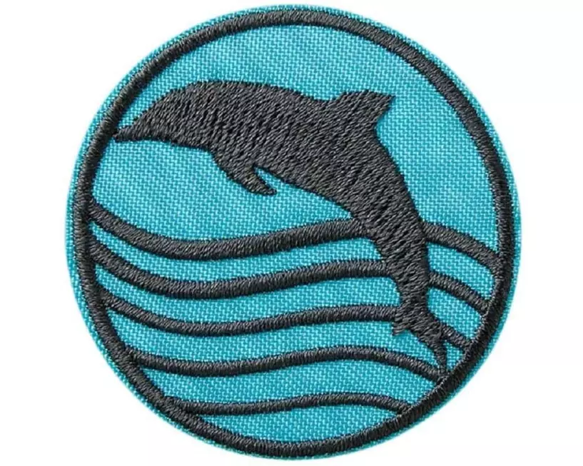 Mono-Quick Aufbügelbild Recycl-Patch Delphin 1 Stück