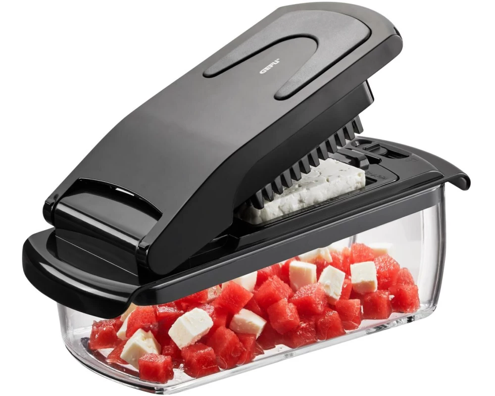 GEFU Gemüseschneider Treppo Transparent/Schwarz
