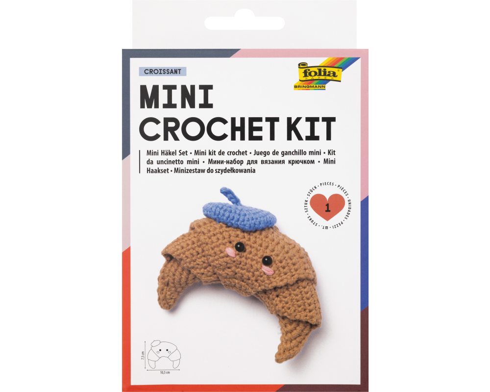 Folia Mini Crochet Set CROISSANT 100% Baumwolle