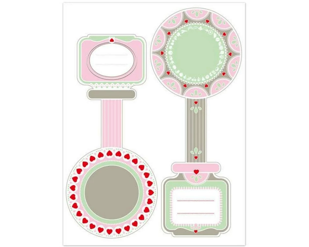 Dr.Oetker Flaschen-Etiketten 130 x 50 mm, 8 Blatt