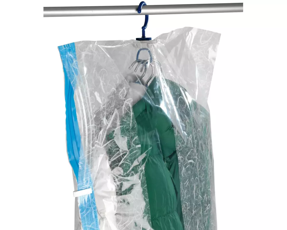 Wenko Vakuumbeutel Kleidersack System L 70 cm x 105 cm, 1 Stück