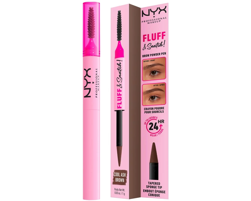 NYX Professional Makeup Augenbrauenstift Fluff and Snatch 05 Cool Ash Brown