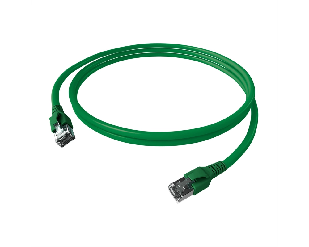 EasyLan FlexBoot Patchkabel Cat.6A, S/FTP, grün, 7,5 m