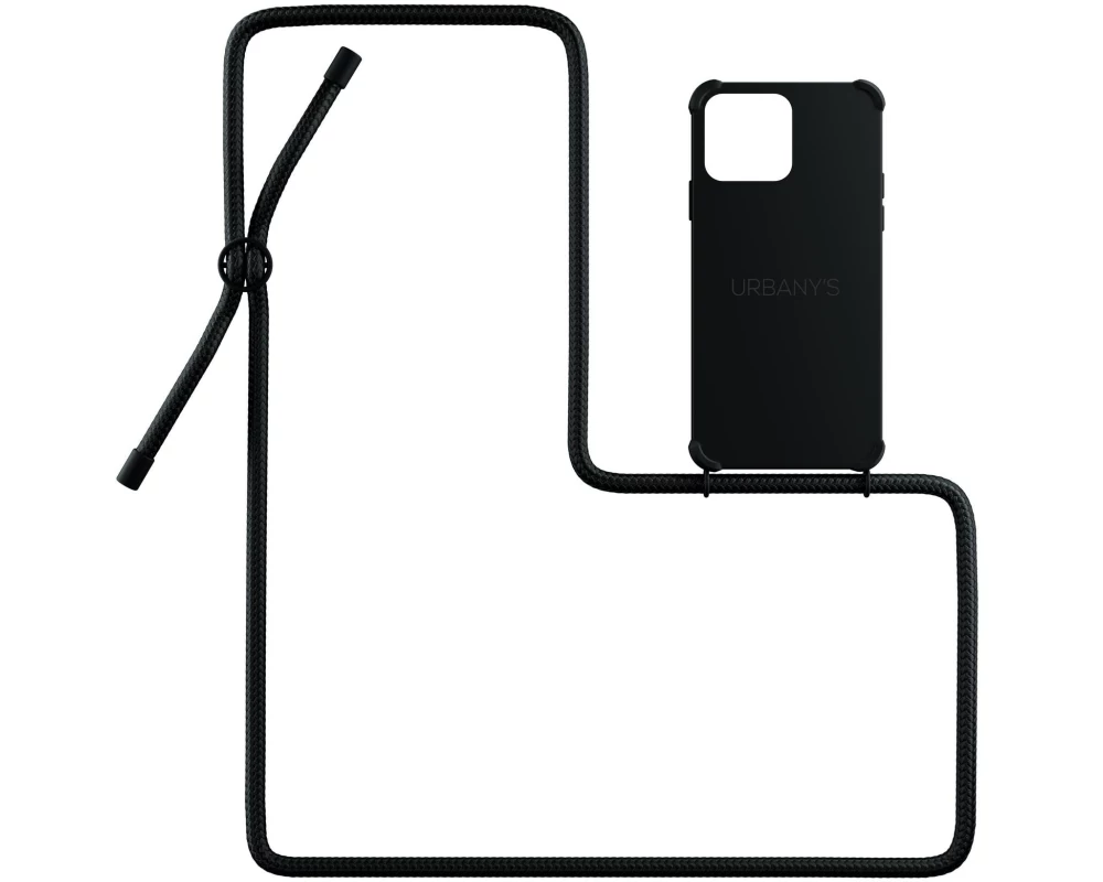 Urbany's Necklace Case iPhone 14 Pro All Black Matt