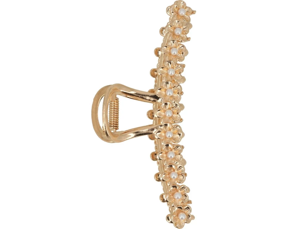 Trisa Accessoires Klemme gold mit Perlen