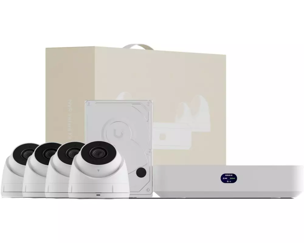 Ubiquiti Netzwerkrekorder UNVR-INSTANT-KIT 1 TB, 4x 5G Turret Ultra