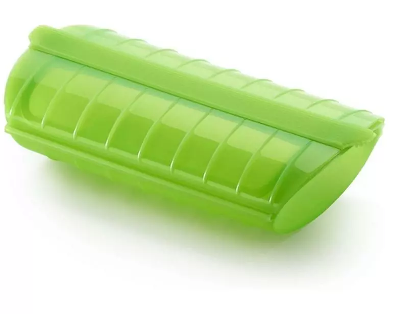 Lékué Mikrowellen-Dampfgarer mit Ablage Grün