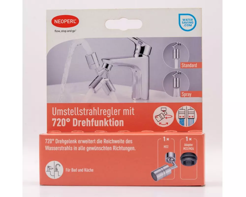 NEOPERL Umstellstrahlregler 720° M22/M24, 5.7 L/MIN