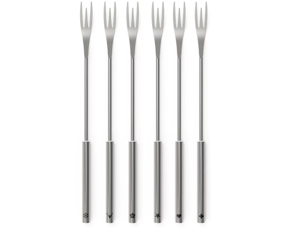 Kisag Fondue-Teleskopgabel 6 Personen, Silber
