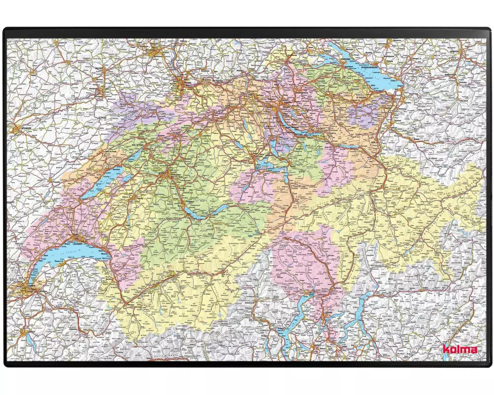 Kolma Schreibunterlage Undercover Poster Schweiz, 50 x 34 cm