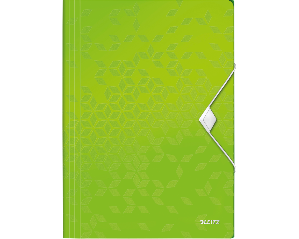 LEITZ Gummibandmappe WOW A4 45990054 grün für 150 Blatt