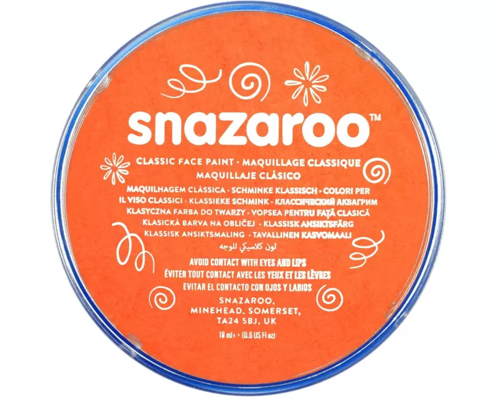Snazaroo Schminkfarbe Blister 18 ml, Orange