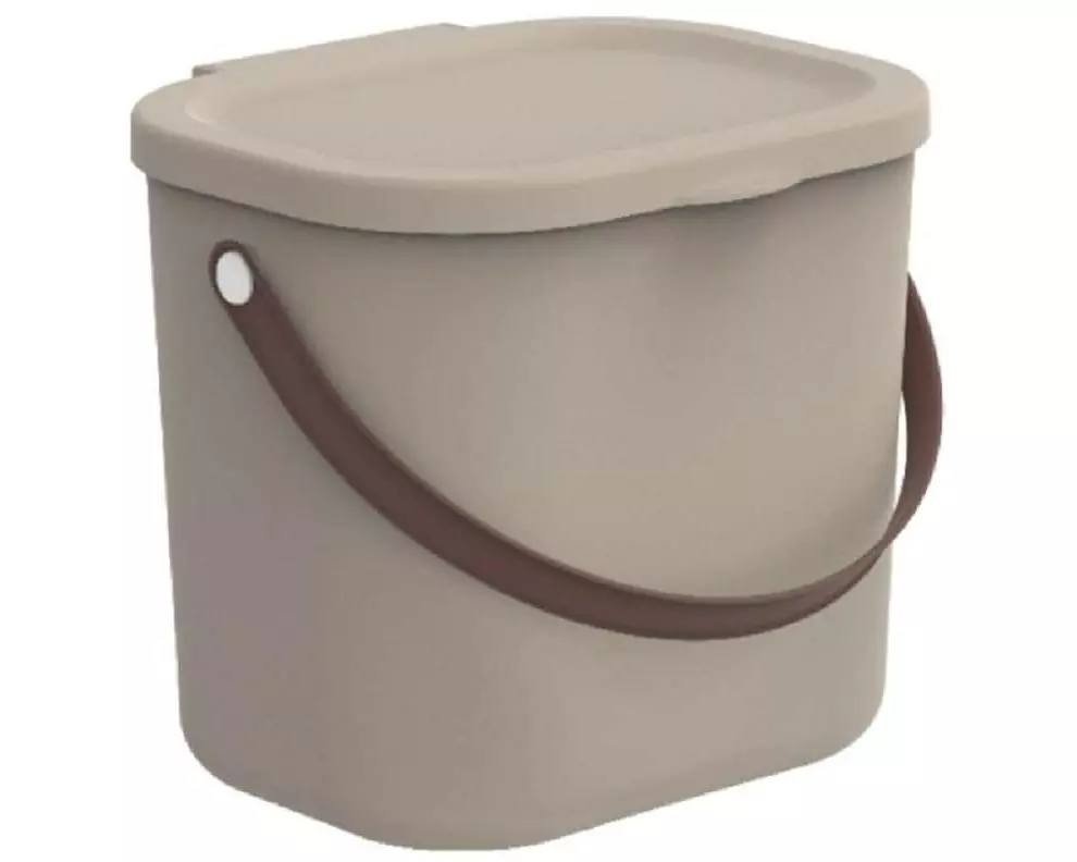 Rotho Aufbewahrungsbox Albula 6 l, Cappuccino