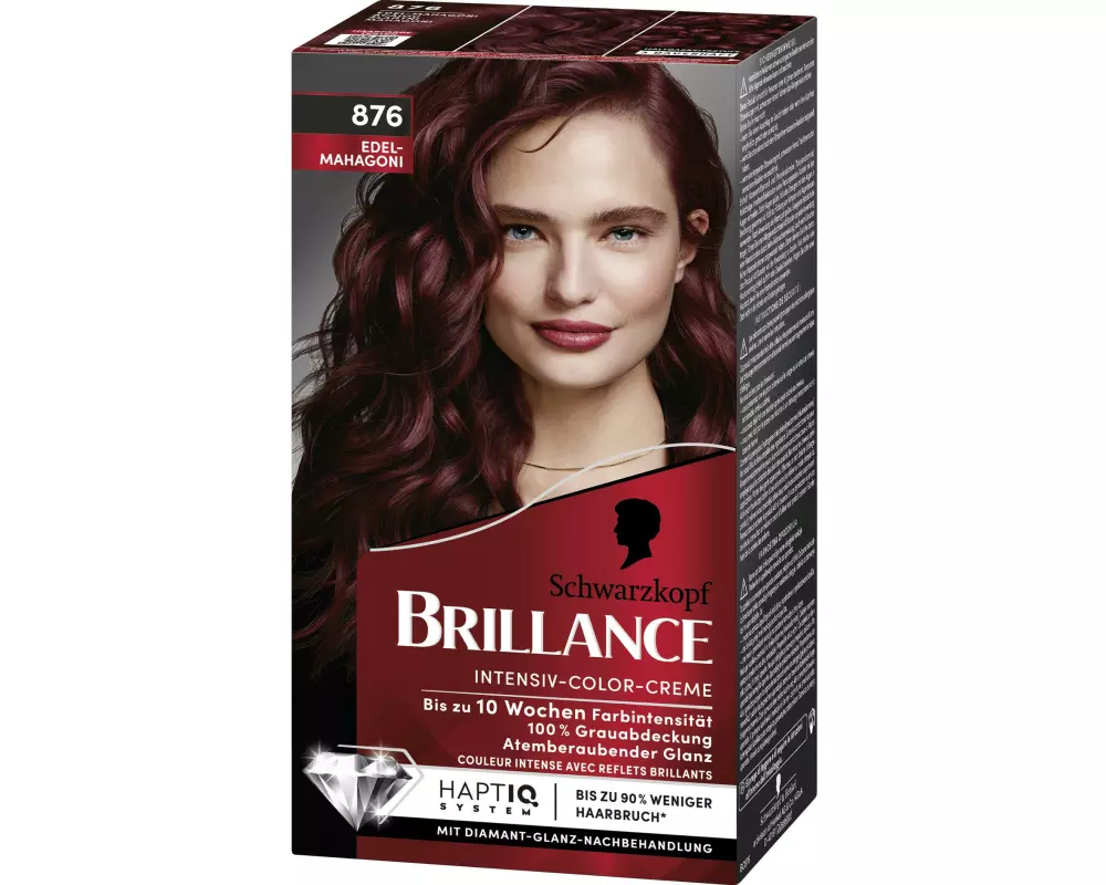Schwarzkopf BRILLANCE Haarcoloration 876 Edelmahagoni