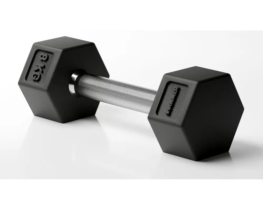 HAMMER Kurzhantel Hexagon PRO 1 x 8 kg