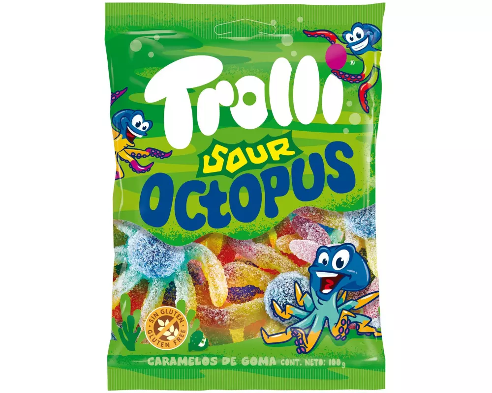 Trolli Gummibonbons Saure Octopus 100 g