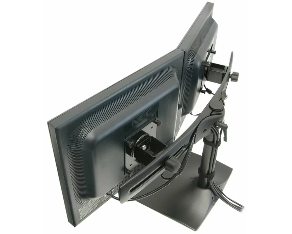 ERGOTRON desk stand, DS100 dual, 24 inch, 14kg, VESA 75x75+100x100mm, rotate