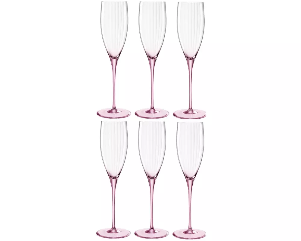 Leonardo Sektglas Poesia 250 ml, 6 Stück, Rosa
